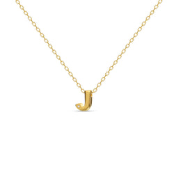 A 18 karat gold vermeil necklace with your initial letter "J". This diamond letter necklace is a special jewelry necklace that can be worn day and night. A genuine diamond stone in the corner of the letter makes this gold diamond necklace a luxury and ideal gift for yourself, your best friend or loved one. 