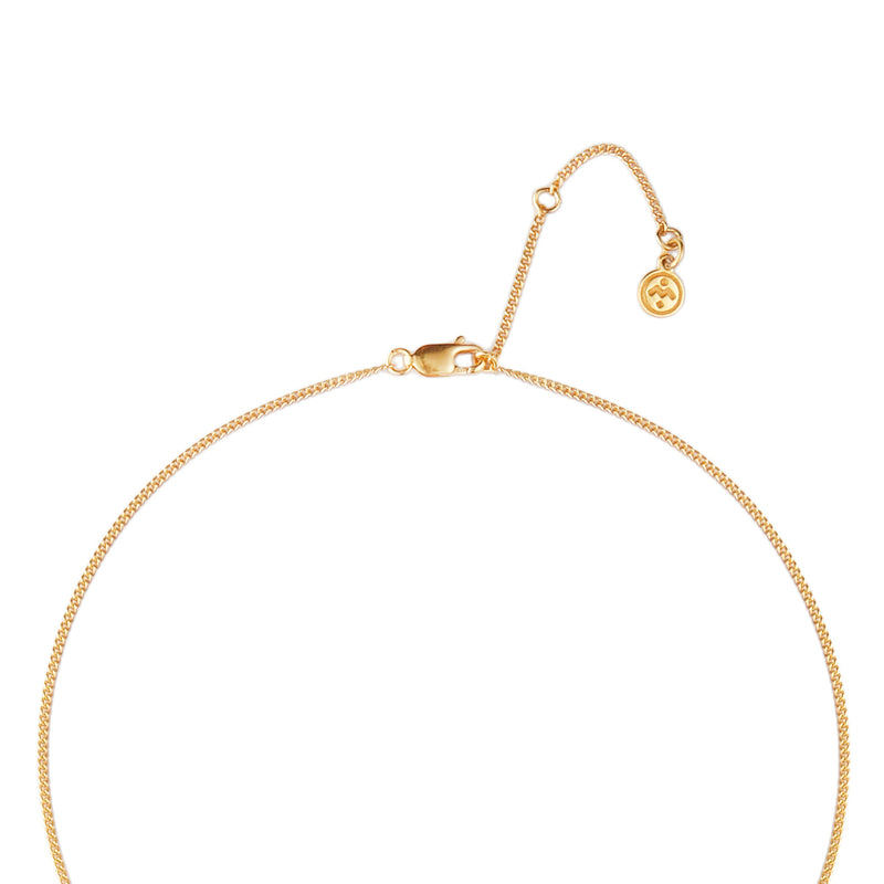 December Birthstone Necklace - 18 karat gold vermeil on sterling silver, turquoise