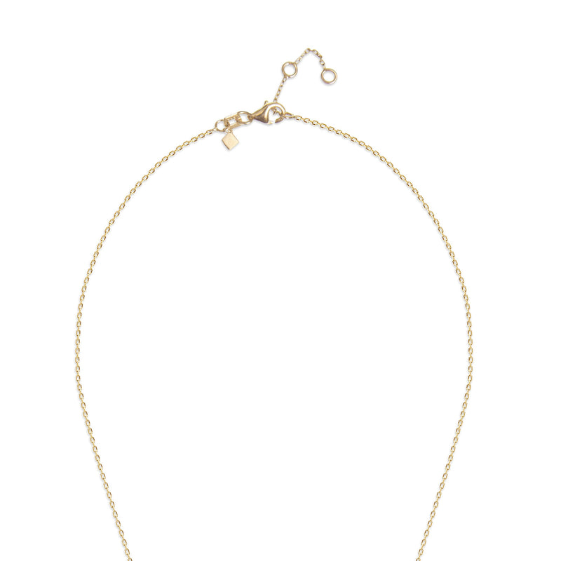 Evil Eye Diamond Necklace - 14 karat gold necklace, diamonds 0.09ct